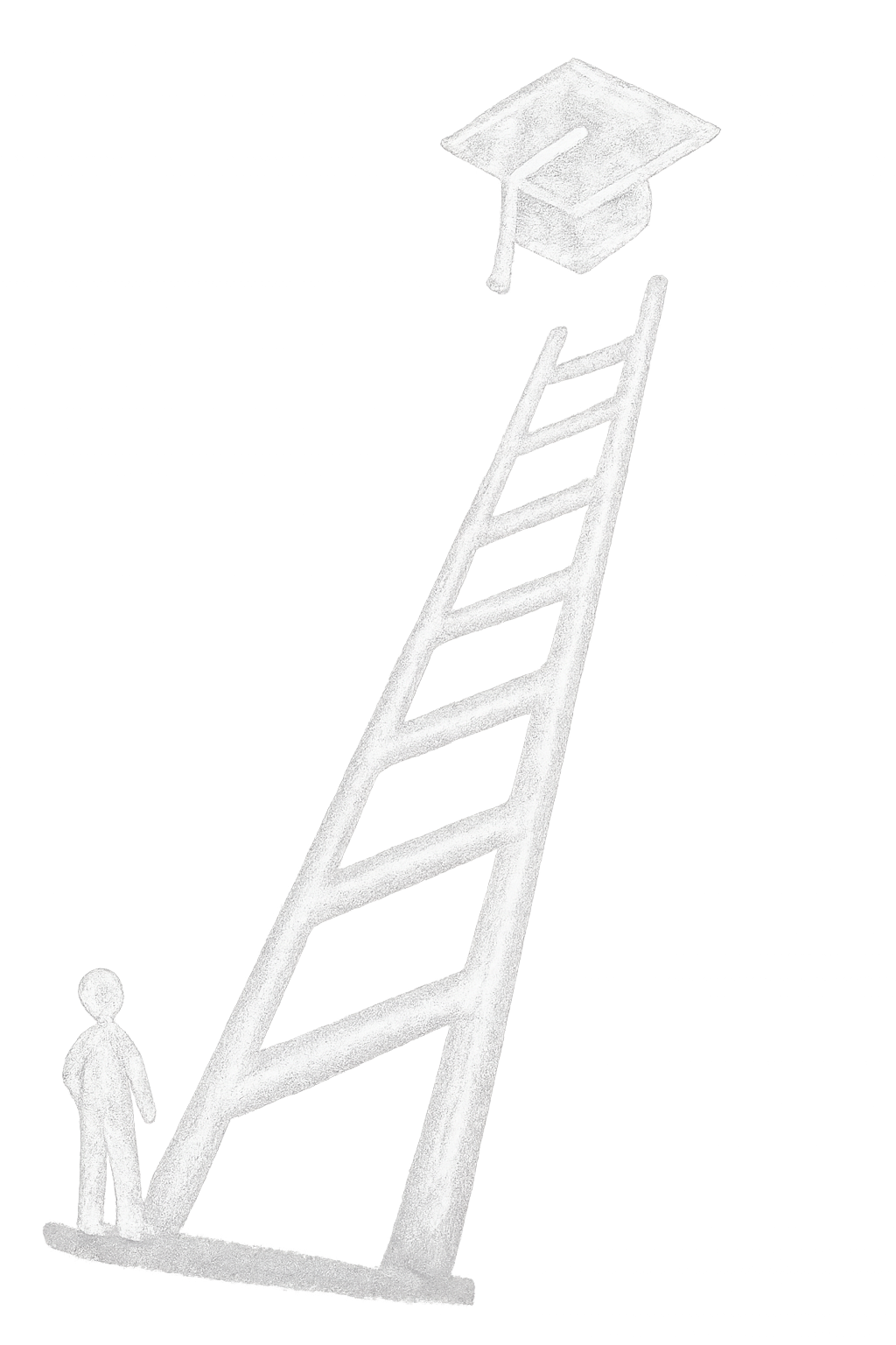 Educational ladder to graduation cap